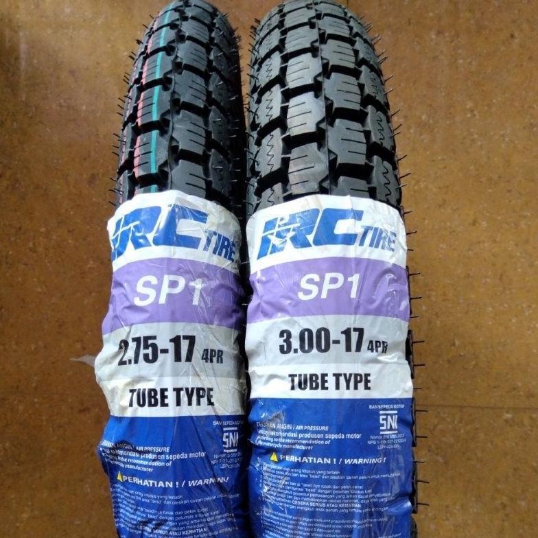 Paket Sepasang Satuan Ban Luar IRC SP1 Uk 275 & 300 Ring 17 Ban Motor Classic Inoue Klasik Set Sp 1 
