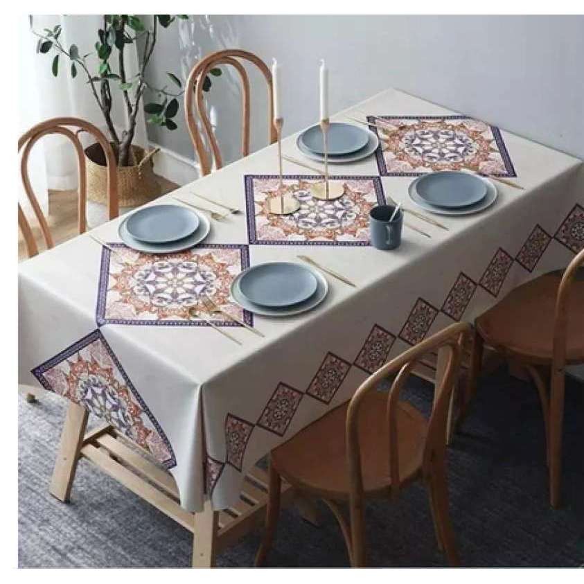 Taplak Meja Bohemia Waterproof 140 X 200 Cm Taplak Meja Premium Bohemian Tablecloth Bohemian Tebal