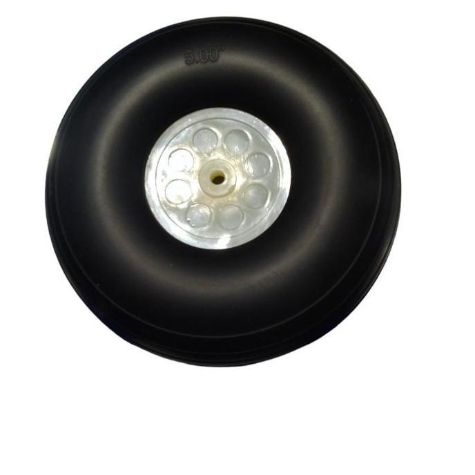 Rc Plane Roda Pesawat karet Rubber wheel 5inch 127mm
