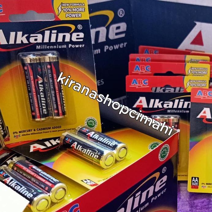 batre ABC alkaline AA kartonan batu / battery / baterai