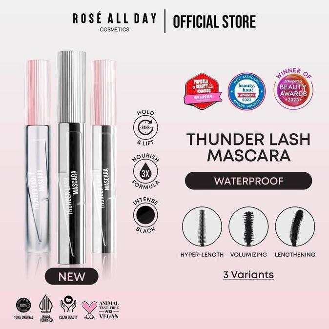 TERLARIS - ROSE ALL DAY All New Thunder Lash Mascara Original - Maskara