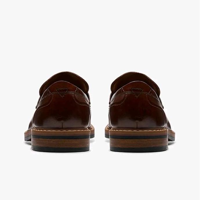 Ready CLARKS Aldwin Step Mid Original Sepatu Loafers Pria Leather