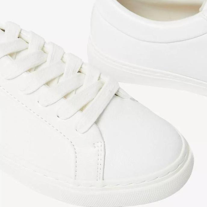 Ready MARKS & SPENCER Lace Up Trainers Original Sepatu Sneakers Wanita-White