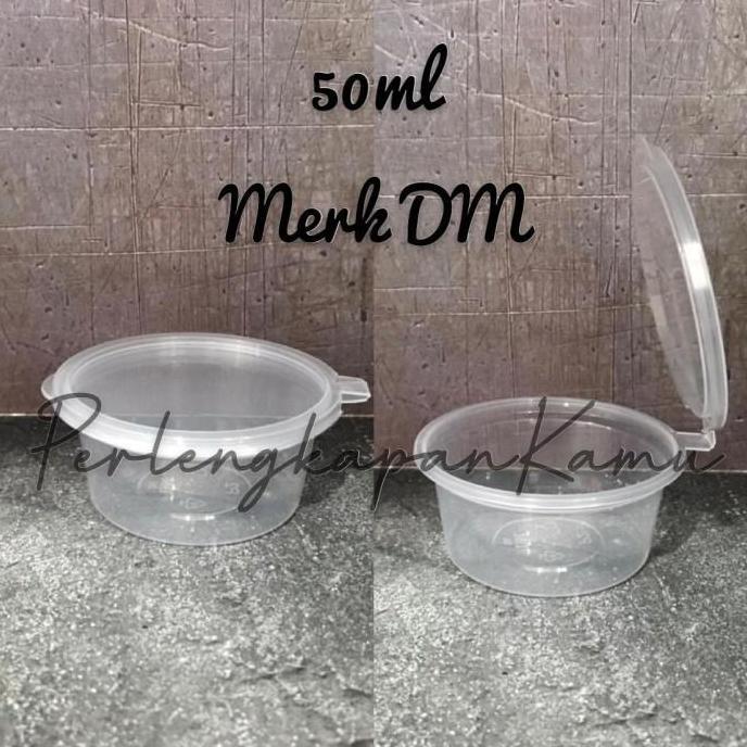 Sauce Cup / Tempat Sambal / Cup Sambal Mini 50ml merk DM 50pcs