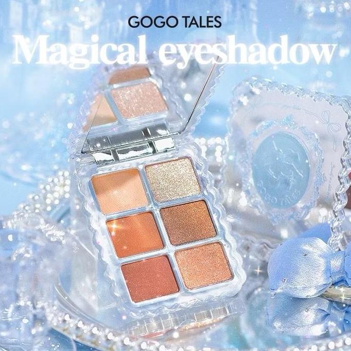 GRATIS ONGKIR - (BPOM) GOGO TALES Magic EyeshadowGems Crystal Eyeshadow Palette 6 GT802