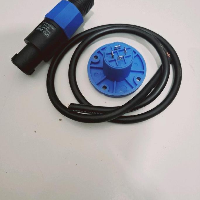 KOQOZIE 1 Set Jek soket spikon Bulat Speaker+Kabel 1 METER