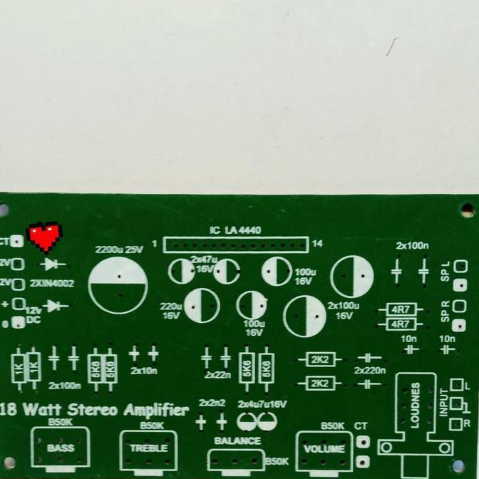 KOQOZIE pcb power amplifier 18 wat la 4440