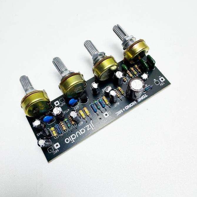 ZHAMBIRE TONE CONTROL MONO PLUS MIC 4 POTENSIO BASS TREBLE  VOLUME