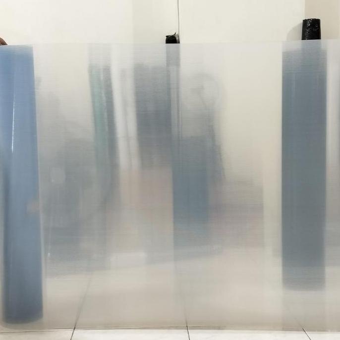 [BACA DESKRIPSI] Penutup pagar Fiber plastik Tinggi 120cm tebal 1.2mm Motif garis