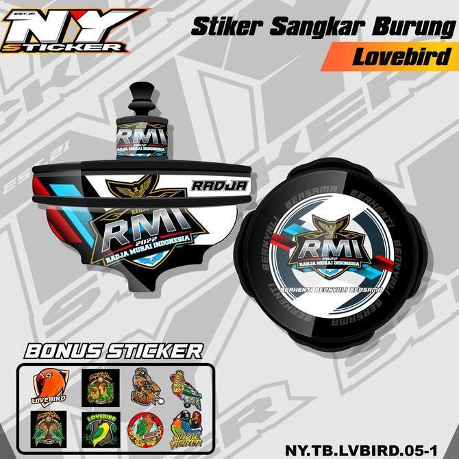SPESIAL HARI INI - Sticker Decal Sangkar Lovebird Model Batman - Stiker Tebok Lovebird Tipe Batman 0