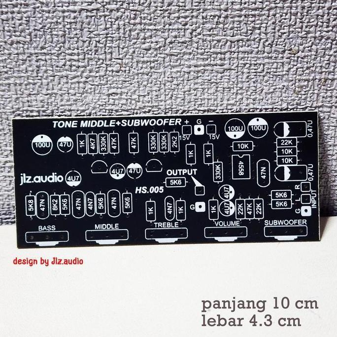 ZHAMBIRE PCB TONE CONTROL MONO PLUS MIDDLE PLUS SUBWOOFER