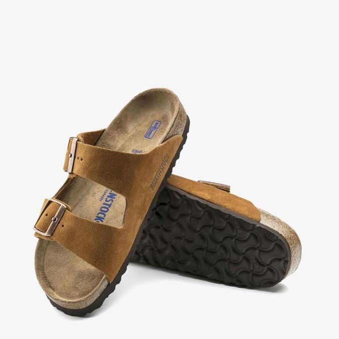 Ready Birkenstock Arizona Soft Footbed Sandal Pria Original Leather-Mink