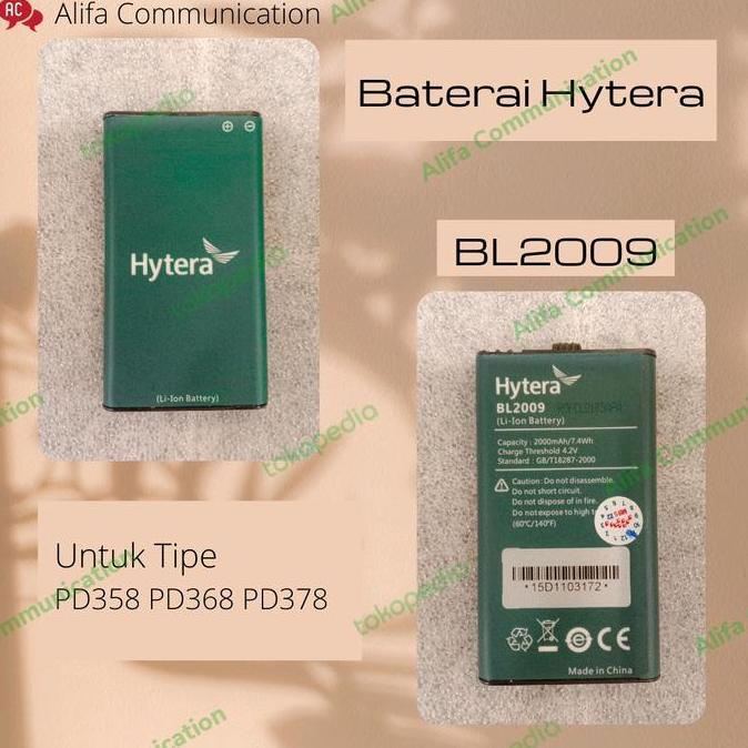 Baterai Hytera PD358 PD368 & PD378 murah