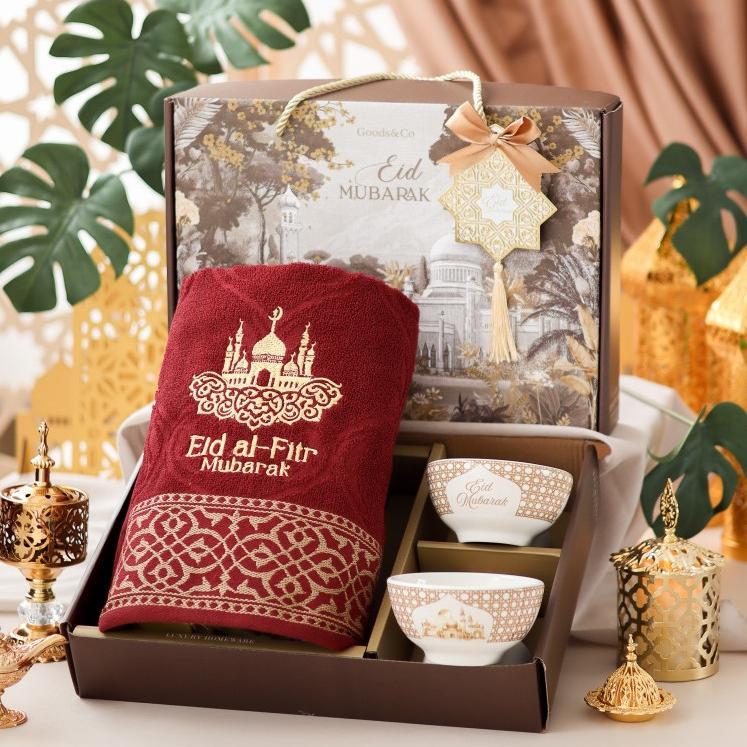 FREE ONGKIR HAMPERS HANDUK MANGKOK LEBARAN PREMIUM HAMPERS HANDUK IDUL FITRI PARCEL LEBARAN HAMPERS 