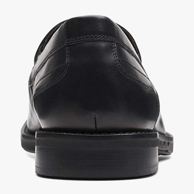 Ready CLARKS Un Hugh Step Original Sepatu Loafers Pria Leather - Black