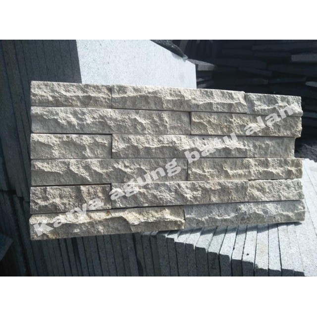 Batu Alam Susun Sirih Tempel/Mozaik