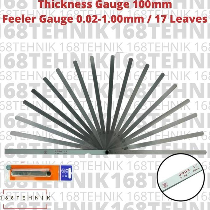 Fuller Gauge 100mm | Feeler Gauge 0.02-1mm 17 Blades / THICKNESS GAUGE