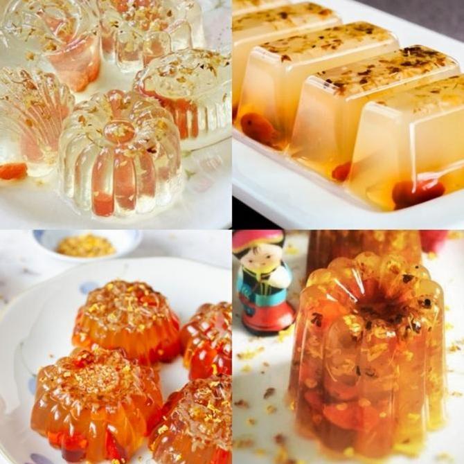 Hiasan Puding edible flower cake pudding bunga dekorasi dapat dimakan