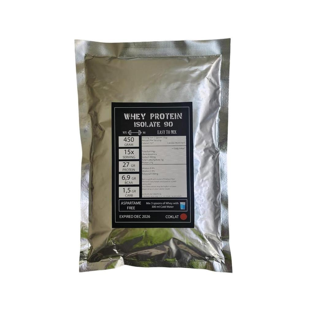 Whey Protein Isolate 90 WPI 90 COKLAT 500 gram