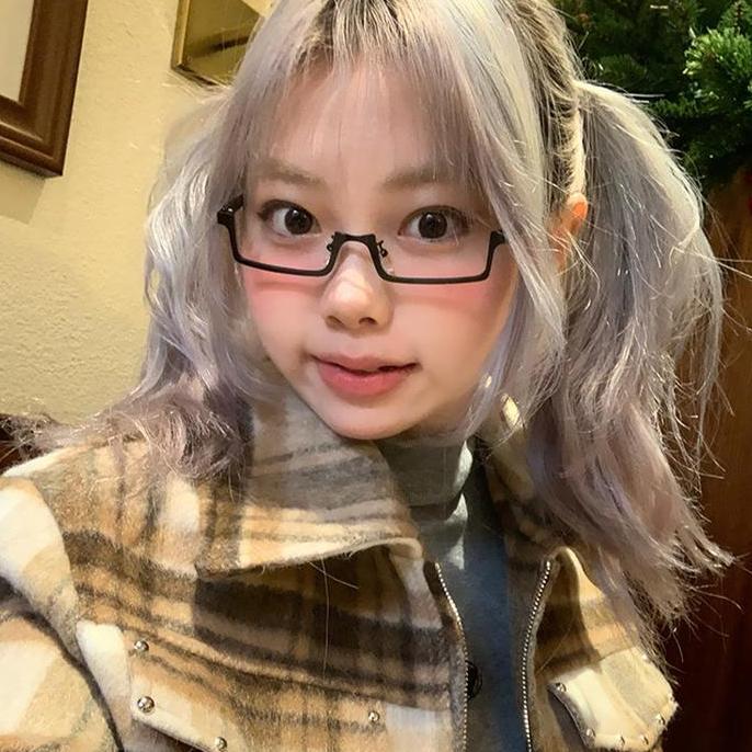 Kacamata Setengah Bingkai Tanpa Lensa Wanita Seksi Bingkai Kacamata Cosplay Prop