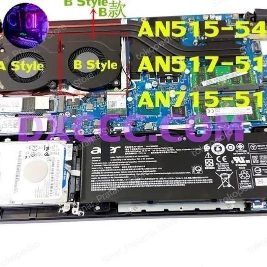 Fan Laptop Acer Nitro 5 An515 54 An517 51 Nitro 7 an715 51