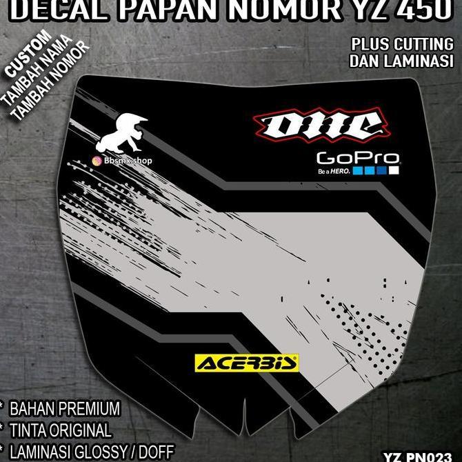 Decal  Papan  Nomor  YZ  450
