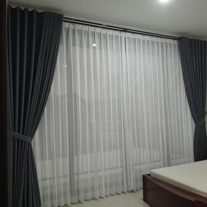 Ready Gorden Jendela Blackout Custom Polos Import Mewah Elegan Gorden Hotel