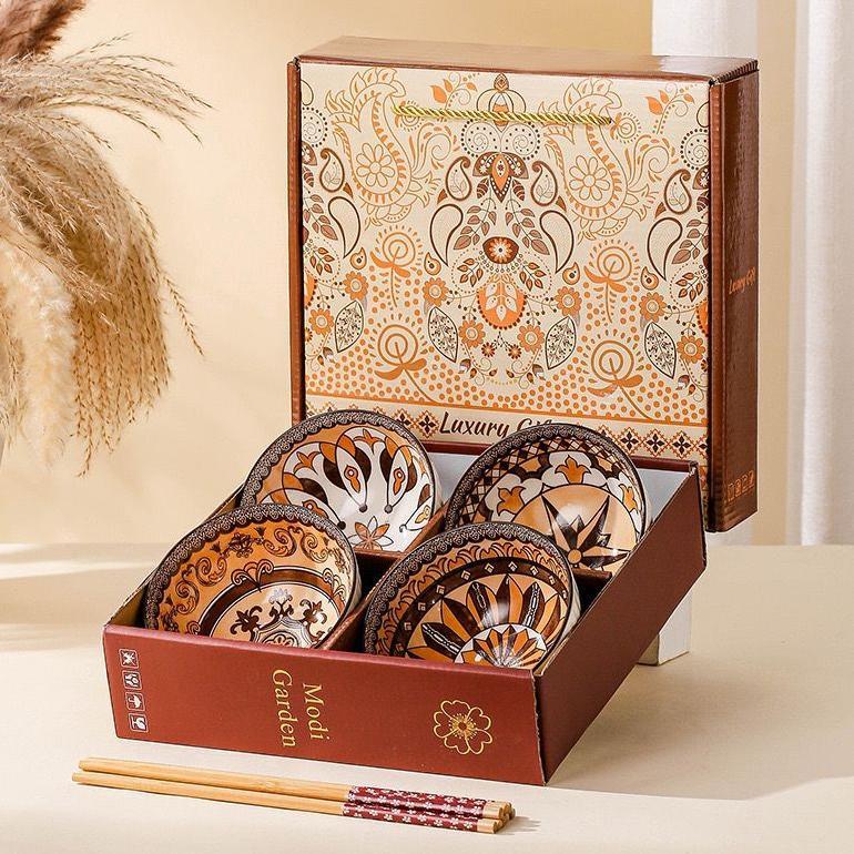 FREE ONGKIR MANGKUK HAMPERS ROMAN BOWL MANGKUK SET KERAMIK / HAMPERS SOUVENIR WEDDING GIFT KADO PERN