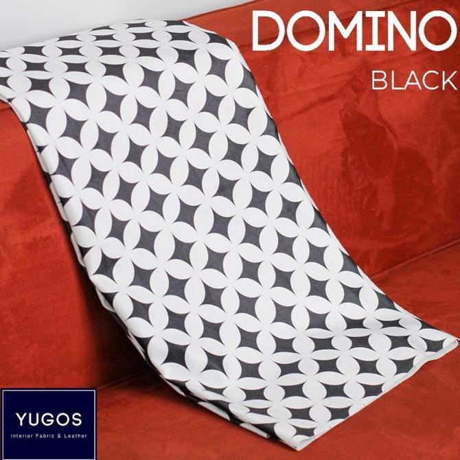 Ready DOMINO Kain Kursi Sofa Motif Bunga Semi Baldu