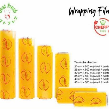 CHEFFY WRAPPING ROLL - Plastik Wrapping Cheffy - Plastik Wraping 30 / 45 500 meter