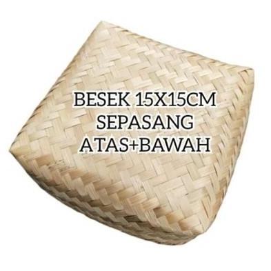 Besek bambu 20x20 sepasang murah