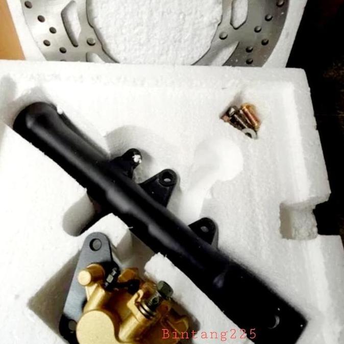 Ready set disk brake tabung kiri R15 double disk - paket double disk R15 V2