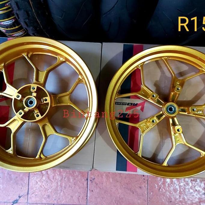 Ready velg R15 V3 double disk Velg lebar R15 V3 Triple disk lebar gold candy