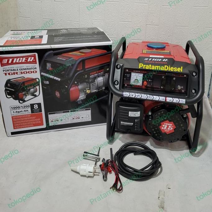 Genset Tiger Tg3000 1200Watt//Generator Tiger 4Tak 1200Watt