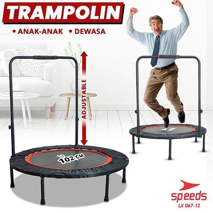 SPEEDS Trampoline Dewasa Trampolin Anak 40" Lompat Trampolin Mainan Anak Fitness Gym 067-12-13
