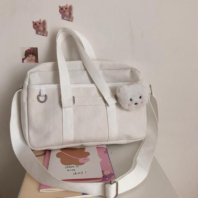 TB-03 tas sekolah jepang selempang wanita import seifuku bag leather
