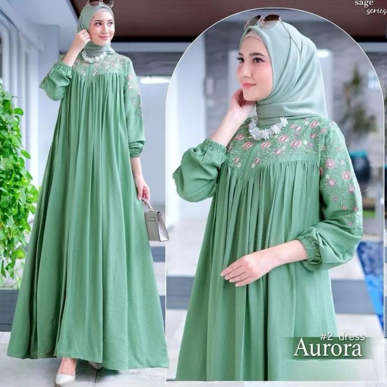 AUREVORA AURORA LD 110 & LD 130 JUMBO MAXY CRINGKEL AIRFLOW GAMIS BORDIR ASLI ORIGINAL