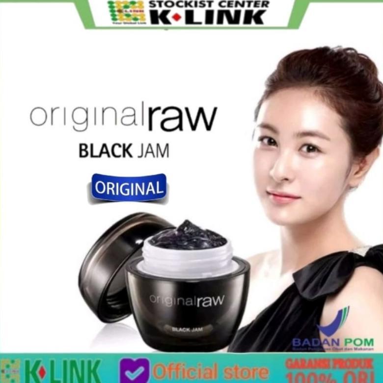 NEW Original Raw BlackJam Cream Pemutih Pembersih pelembap Wajah Korea Original [terbaik][terlaris]
