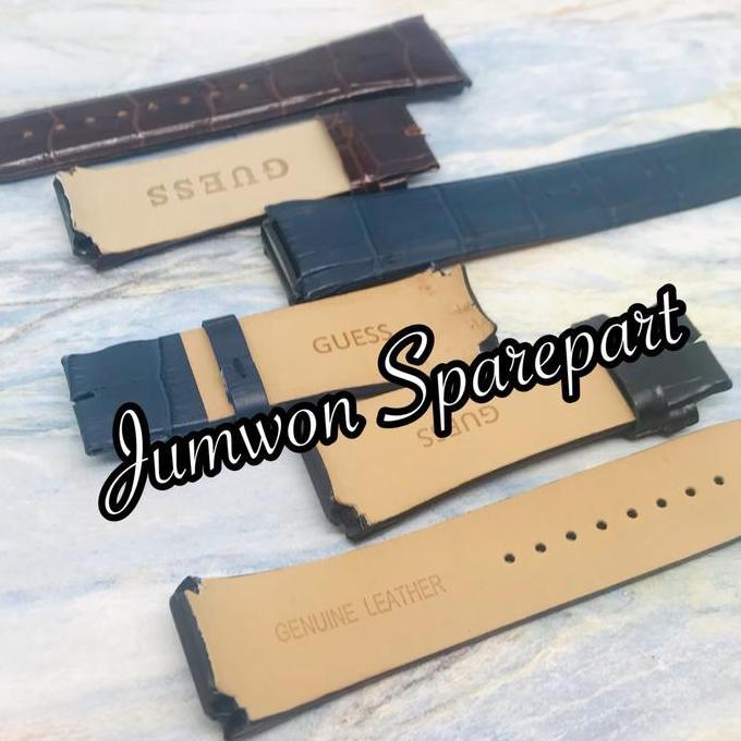 Strap Tali Kulit Jam Tangan GUESS Leather Tali Kulit GUESS Premium murah