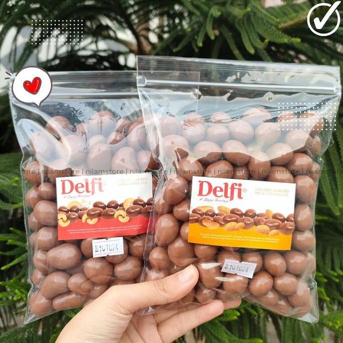 Coklat Delfi Almond/Mede 500g - Delfi Cokelat - Cokelat Almond - Cokelat Kiloan Delfi - Coklat Delfi