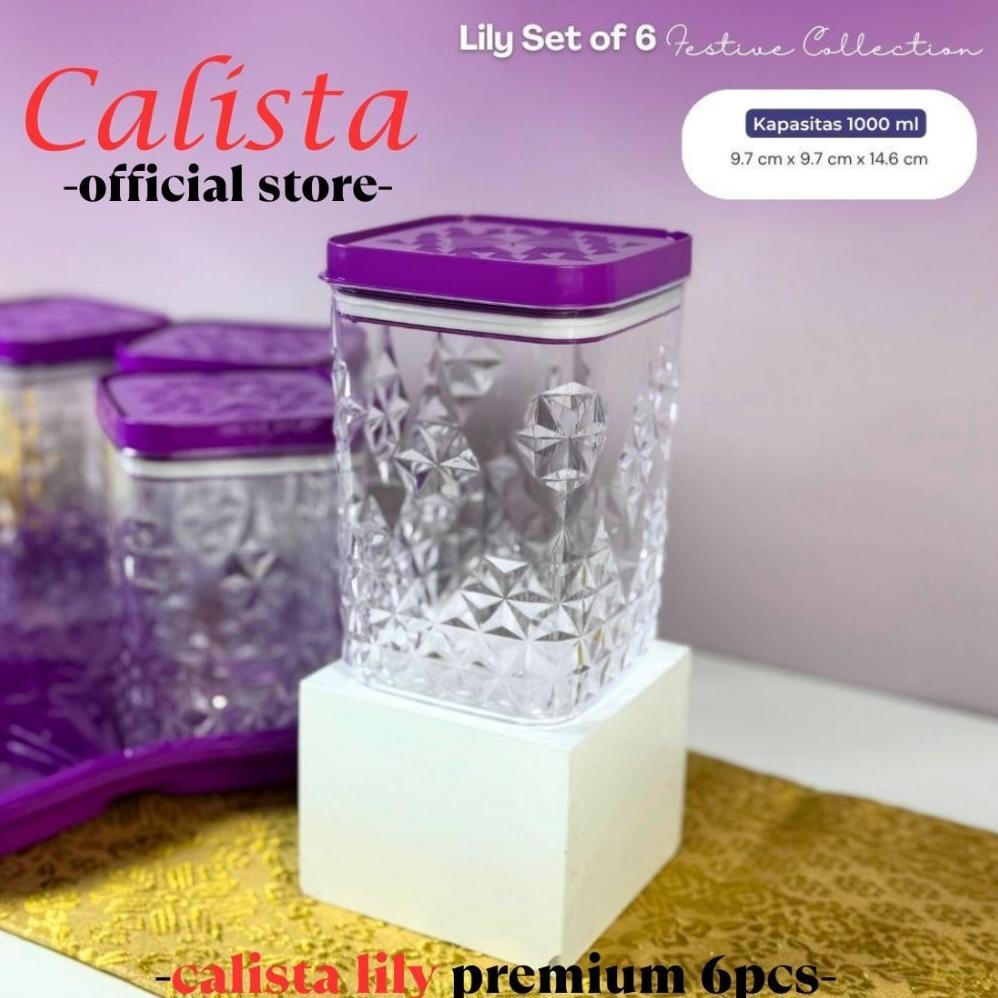FREE ONGKIR TOPLES KEDAP LILY SET 6 SET 5 IN 1 CALISTA PREMIUM | TOPLES KRISTAL MAKANAN LEBARAN 2026