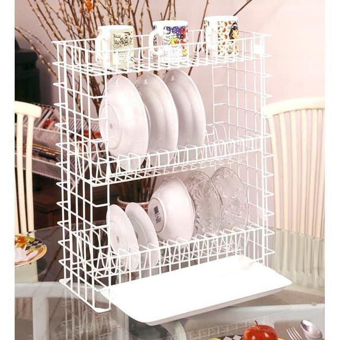 RAK PIRING TARIK 3 SUSUN + TATAKAN MODELIN KITCHEN SET BAWAH