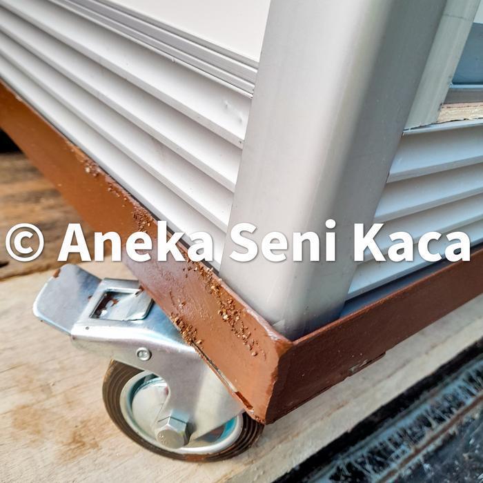 Etalase Kaca Beras wadah tempat