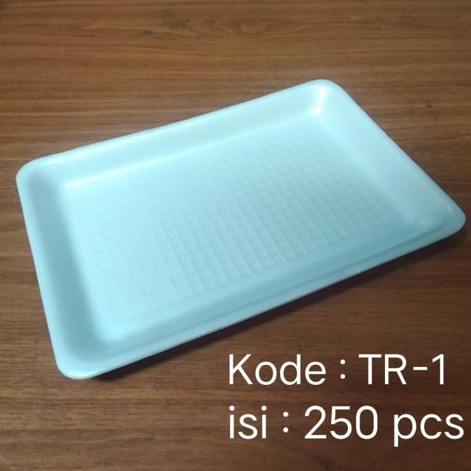 FOAM TRAY TR-1 STYROFOAM TRAY BUAH TR 1 / TR1 ISI 250 PCS