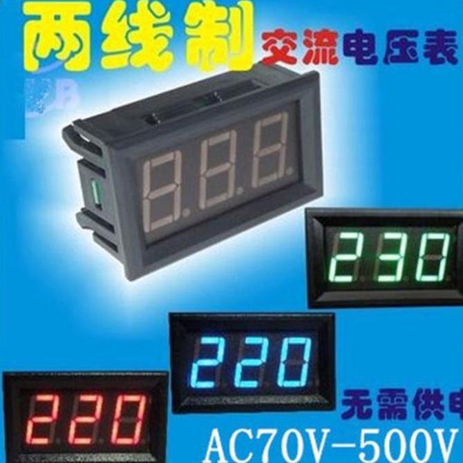 Digital VU AC 220 Voltmeter AC Digital 70-500 VAC