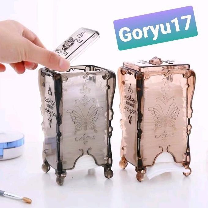 Tempat Kapas Wajah/Rak Kapas Mini/Rak Kosmetik Kapas Wajah Dengan Tutup