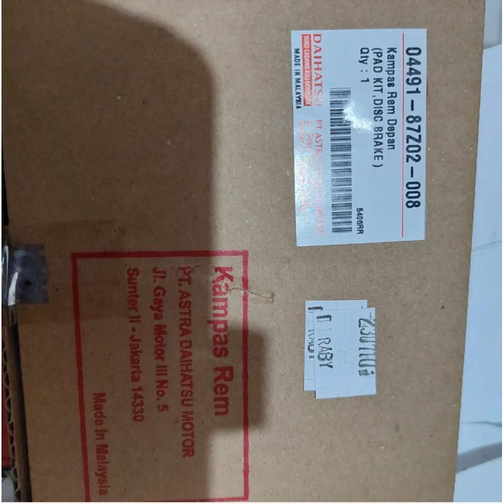 brake pad avanza xenia 04491-87Z02-008
