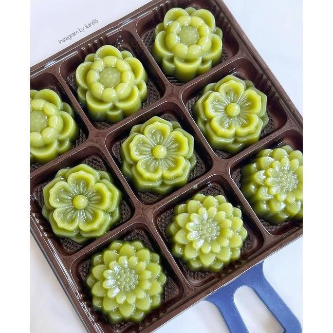 Mika Tray + Tutup Sekat 9 / Mika Kemasan Puding Mini / Box Pudding Sekat