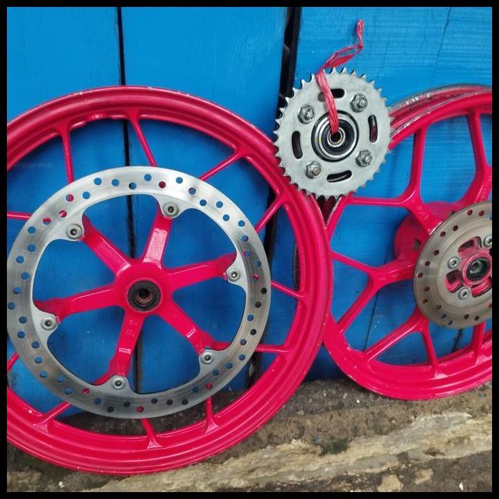 BEST DEAL VELG PELEK VELEK DEPAN BELAKANG NAP GEAR HONDA SONIC 150 R ORIGINAL 