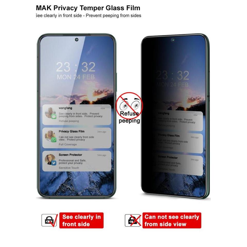 Tempered Glass S22 / S22 Plus Imak Privacy Anti Spy
